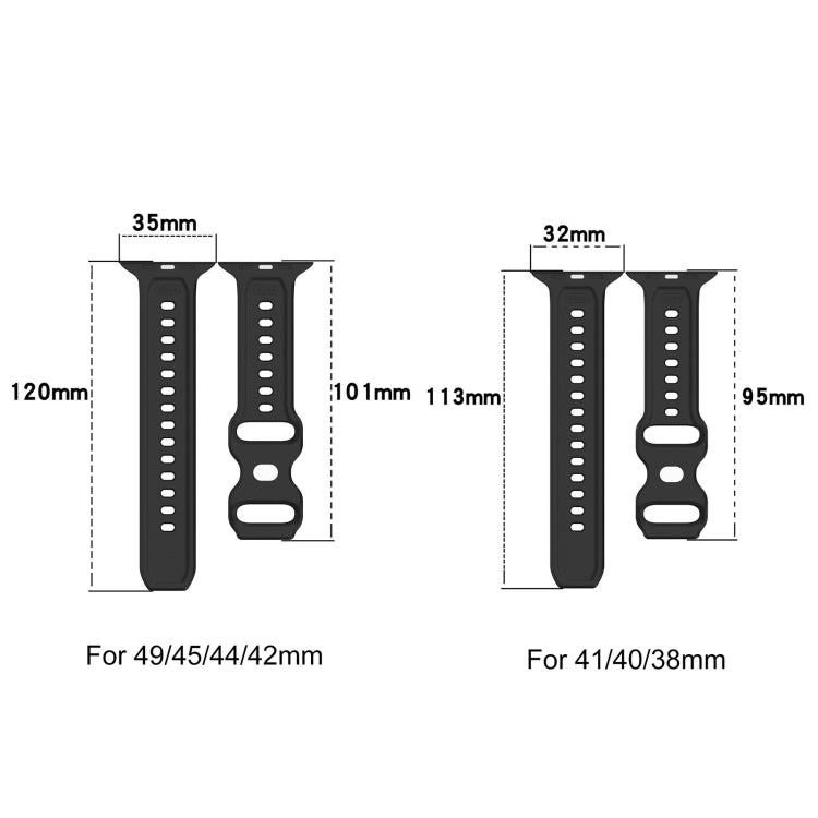 For Apple Watch 2 42mm Reverse Buckle Dot Texture Silicone Watch Band(Midnight Blue) - Watch Bands by PMC TechLife | Online Shopping South Africa | PMC TechLife