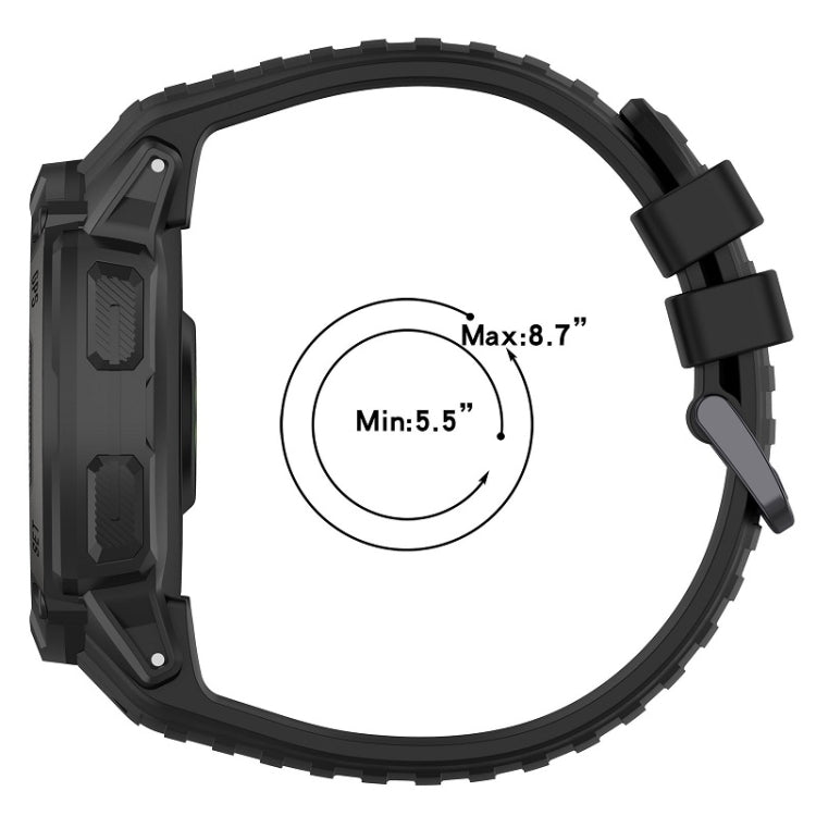 Compatible with Garmin Instinct 2X Sports Silicone Replacement Watch Band(Black) - Watch Bands by PMC TechLife | Online Shopping South Africa | PMC TechLife | Buy Now Pay Later Mobicred