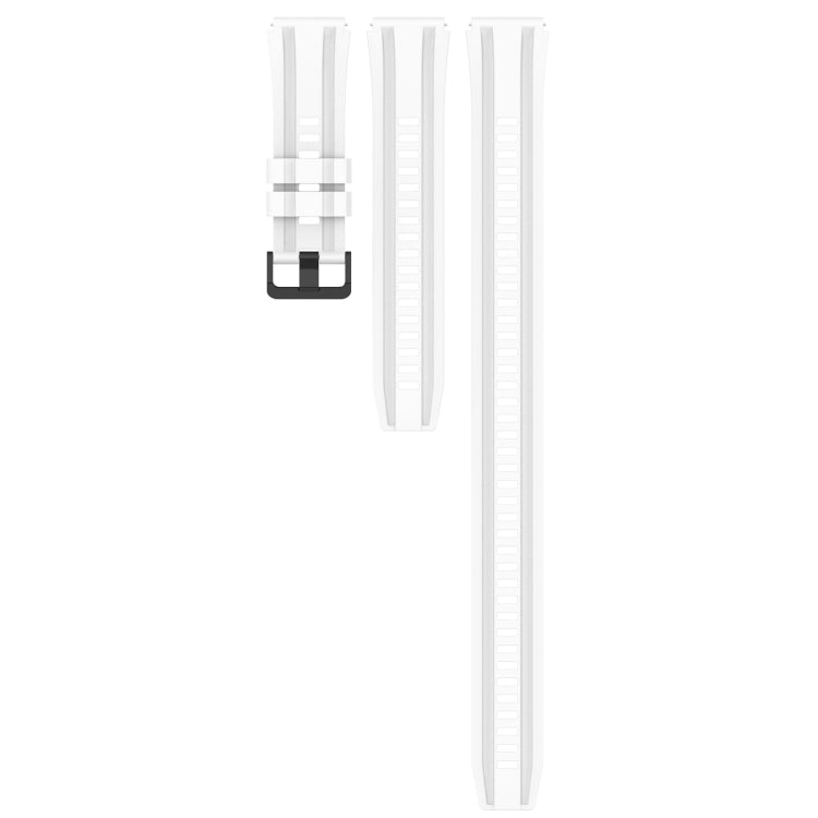 For Huawei Watch GT3 SE Long & Short Sports Solid Color Silicone Watch Band Set(White) - Watch Bands by PMC TechLife | Online Shopping South Africa | PMC TechLife