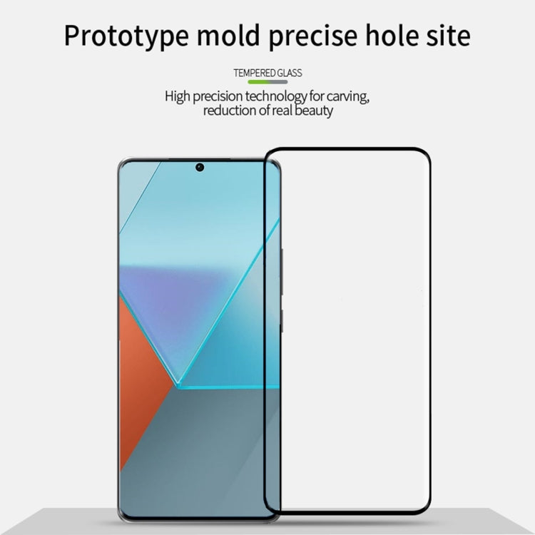 For Xiaomi Redmi Note13 Pro+ MOFI 9H 3D Hot Bending Tempered Glass Film(Black) - free shipping - PMC TechLife - Order now!