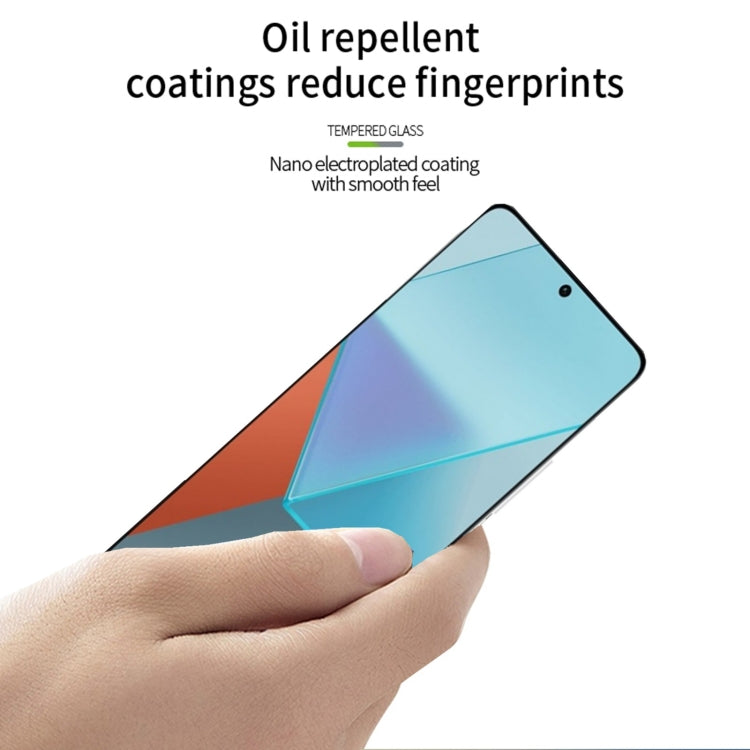 For Xiaomi Redmi Note13 Pro+ MOFI 9H 3D Hot Bending Tempered Glass Film(Black) - free shipping - PMC TechLife - Order now!