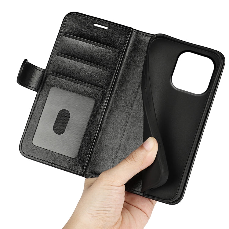 For iPhone 15 Pro R64 Texture Horizontal Flip Leather Phone Case(Black) - free shipping - PMC TechLife - Order now!