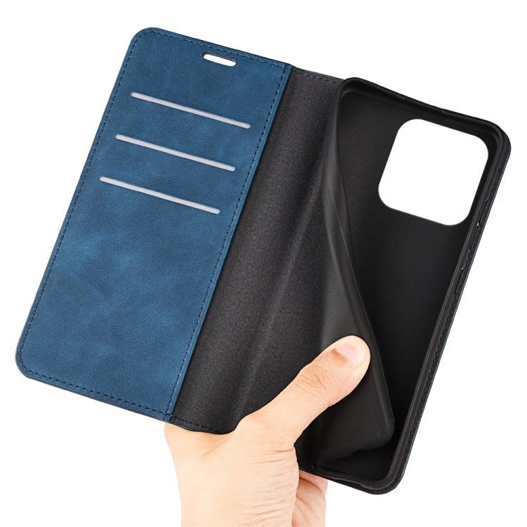 For iPhone 15 Retro-skin Magnetic Suction Leather Phone Case(Dark Blue) - free shipping - PMC TechLife - Order now!