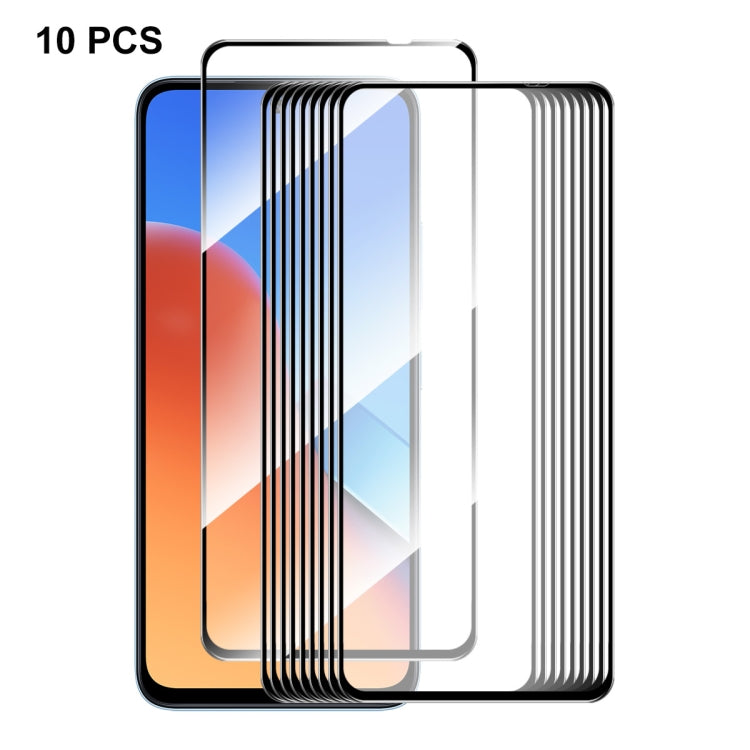 For Xiaomi Redmi 12 10pcs ENKAY Hat-Prince Full Glue High Aluminum-silicon Tempered Glass Film -  by ENKAY | Online Shopping South Africa | PMC Jewellery | Buy Now Pay Later Mobicred