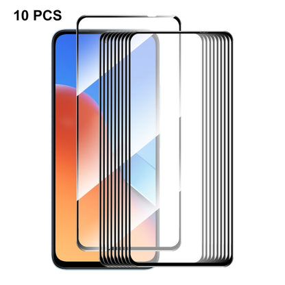 For Xiaomi Redmi 12 10pcs ENKAY Hat-Prince Full Glue High Aluminum-silicon Tempered Glass Film -  by ENKAY | Online Shopping South Africa | PMC Jewellery | Buy Now Pay Later Mobicred