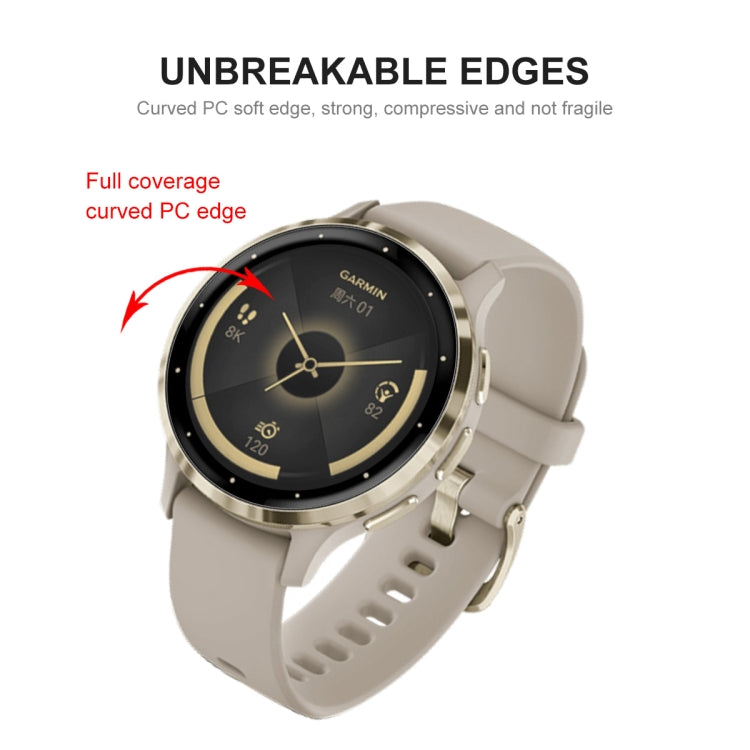 Compatible with Garmin Venu 3S ENKAY 3D Full Coverage Soft PC Edge + PMMA HD Screen Protector Film - free shipping - PMC TechLife - Order now!
