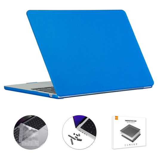 For MacBook Air 15.3 A2941 ENKAY US Version 3 in 1 Matte Protective Case with TPU Keyboard Film & Anti-dust Plugs(Dark Blue) - MacBook Air Cases by ENKAY | Online Shopping South Africa | PMC Jewellery