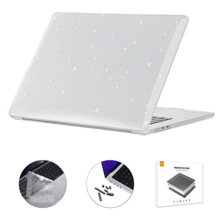 For MacBook Air 15.3 A2941 ENKAY US Version 3 in 1 Bling Crystal Protective Case with TPU Keyboard Film & Anti-dust Plugs(Transparent) - MacBook Air Cases by ENKAY | Online Shopping South Africa | PMC Jewellery