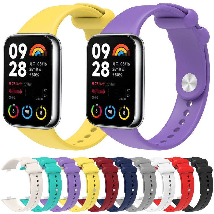 For Xiaomi Mi Band 8 Pro Solid Color Reverse Buckle Silicone Watch Band(Starlight Color) - Watch Bands by PMC TechLife | Online Shopping South Africa | PMC TechLife