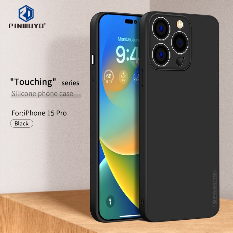 For iPhone 15 Pro PINWUYO Sense Series Liquid Silicone TPU Phone Case(Blue) - free shipping - PMC TechLife - Order now!