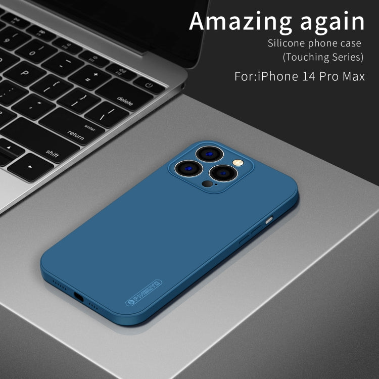 For iPhone 15 Pro Max PINWUYO Sense Series Liquid Silicone TPU Phone Case(Blue) - free shipping - PMC TechLife - Order now!