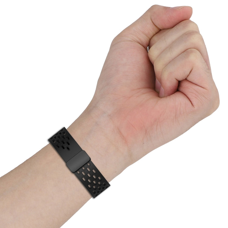 For Samsung Galaxy Watch3 45mm 22mm Folding Magnetic Clasp Silicone Watch Band(Space Ash) - free shipping - PMC TechLife - Order now!