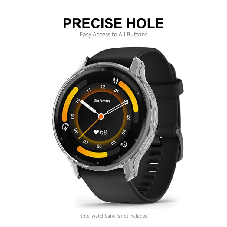 For Garmin Venu 3 ENKAY Hat-Prince Full Coverage Transparent TPU Watch Case with Screen Protection - Watch Cases by ENKAY | Online Shopping South Africa | PMC TechLife