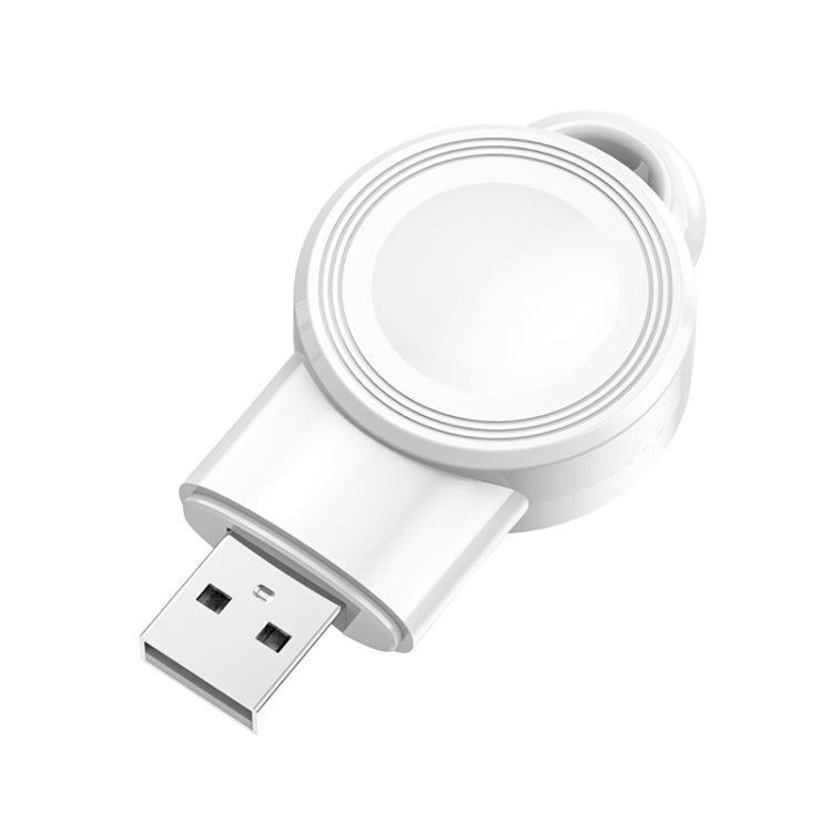 For Apple Watch Aluminum USB Watch Wireless Charger(White) - Charger / Holder by PMC TechLife | Online Shopping South Africa | PMC TechLife