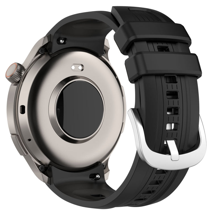 For Amazfit Balance A2286 Vertical Texture Silicone Watch Band(Black) - Watch Bands by PMC TechLife | Online Shopping South Africa | PMC TechLife