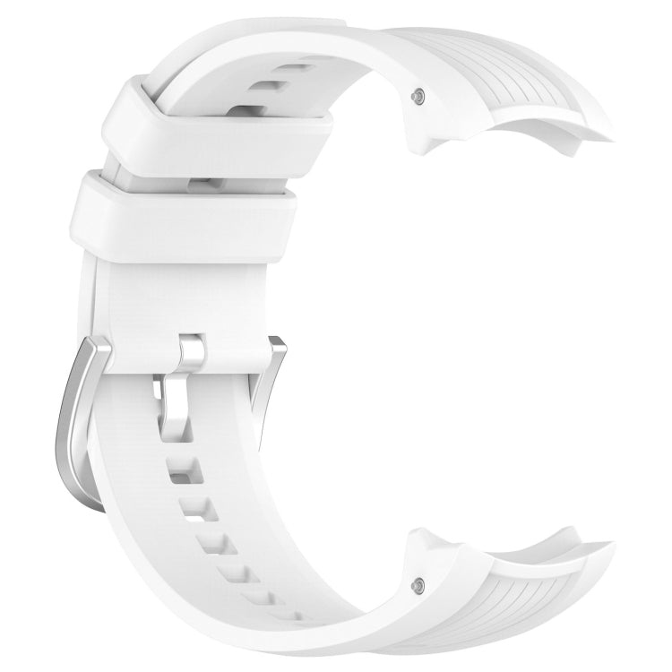 For Amazfit Balance A2286 Vertical Texture Silicone Watch Band(White) - Watch Bands by PMC TechLife | Online Shopping South Africa | PMC TechLife