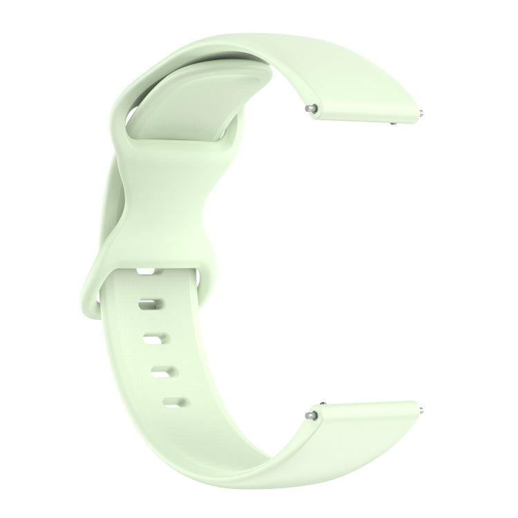 For Amazfit Active L Butterfly 8-shaped Buckle Silicone Watch Band(Green) - Watch Bands by PMC TechLife | Online Shopping South Africa | PMC TechLife