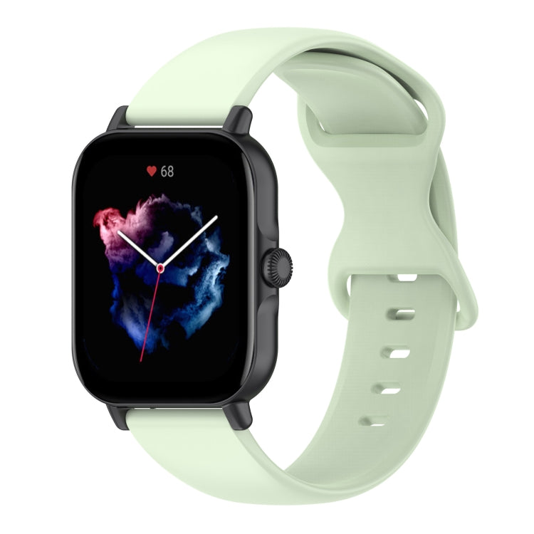 For Amazfit Active S Butterfly 8-shaped Buckle Silicone Watch Band(Green) - Watch Bands by PMC TechLife | Online Shopping South Africa | PMC TechLife