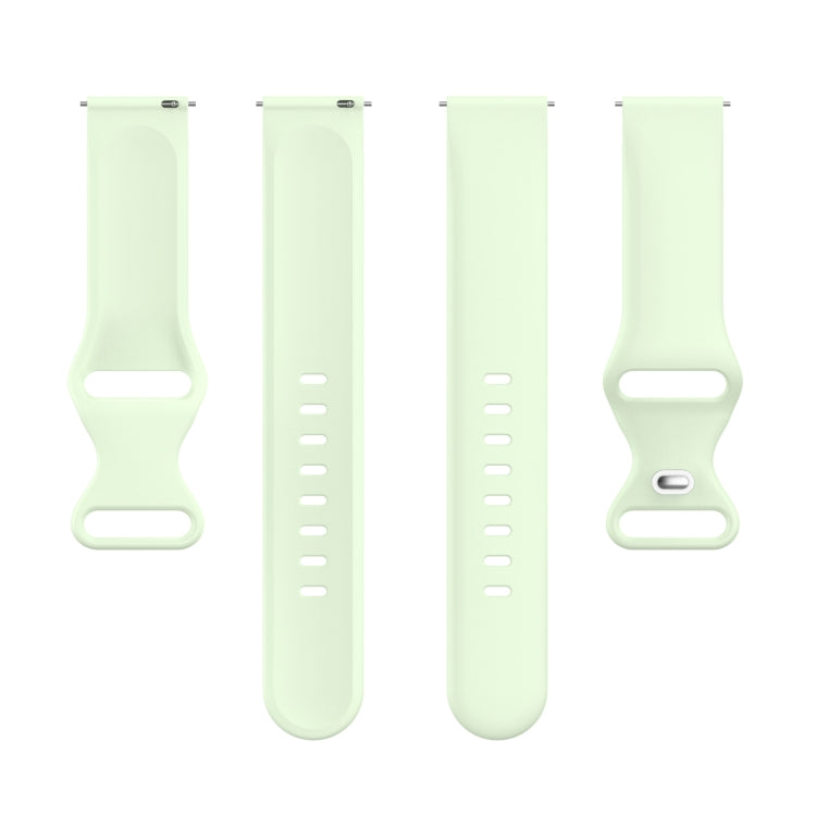 For Amazfit Active S Butterfly 8-shaped Buckle Silicone Watch Band(Green) - Watch Bands by PMC TechLife | Online Shopping South Africa | PMC TechLife