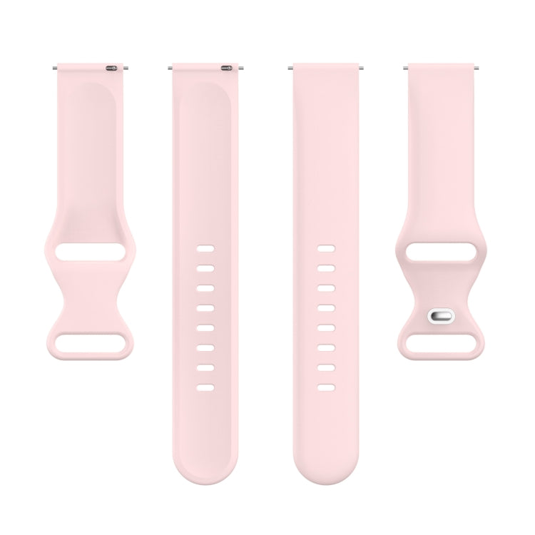 For Amazfit Active S Butterfly 8-shaped Buckle Silicone Watch Band(Rose Pink) - Watch Bands by PMC TechLife | Online Shopping South Africa | PMC TechLife