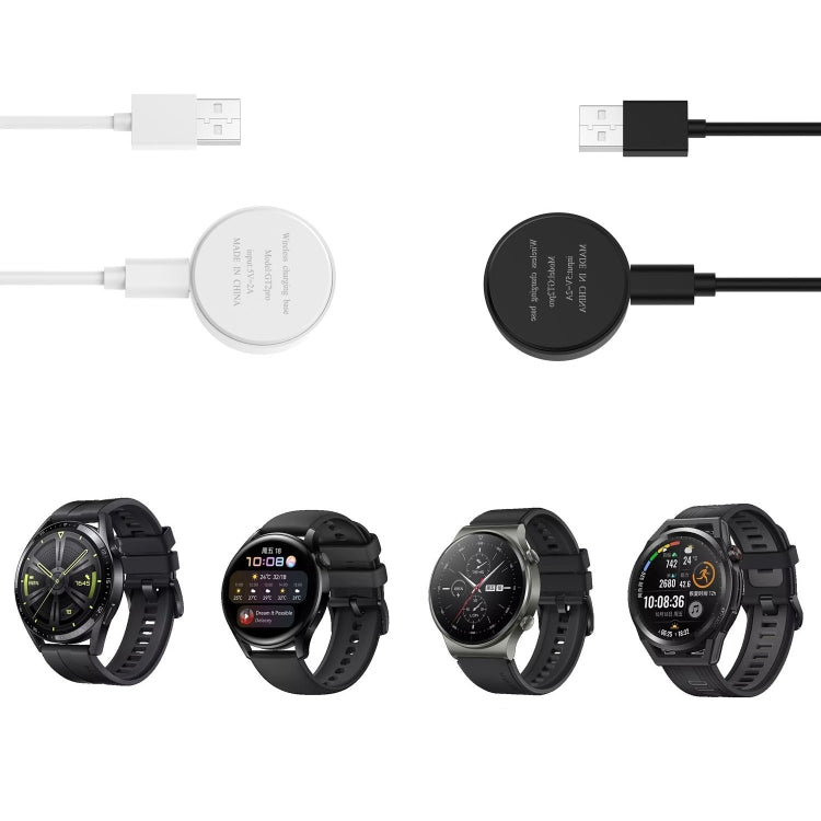 For Huawei Watch GT 4 46mm Smart Watch Magnetic Suction Split Charging Cable, Length: 1m(Black) - Charger by PMC TechLife | Online Shopping South Africa | PMC TechLife