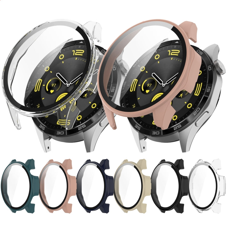 For Honor Watch 4 Pro PC+Tempered Glass Integrated Smart Watch Case(Transparent) - Watch Cases by PMC TechLife | Online Shopping South Africa | PMC TechLife