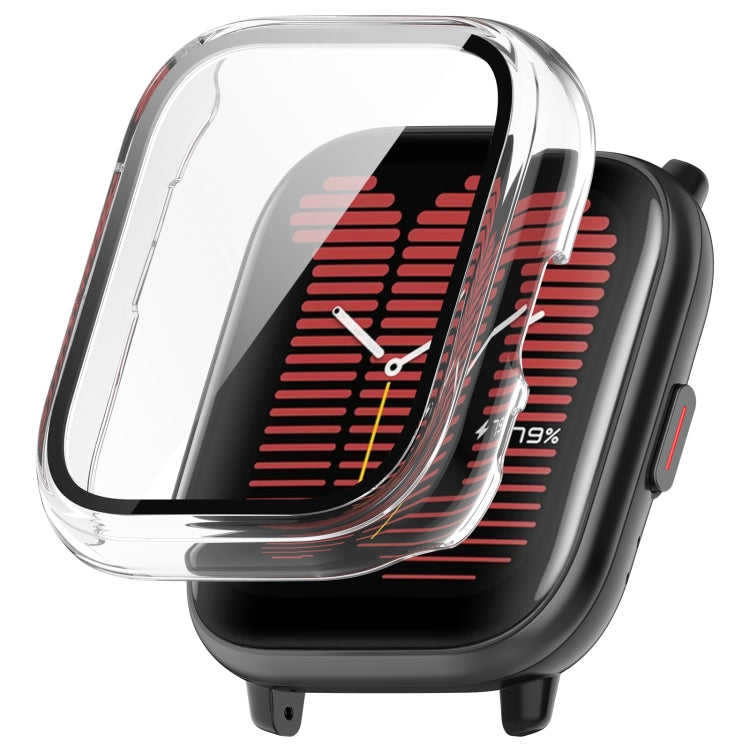 For Amazfit Aactive PC Integrated Tempered Glass Watch Case(Transparent) - Watch Cases by PMC TechLife | Online Shopping South Africa | PMC TechLife