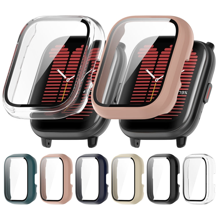 For Amazfit Aactive PC Integrated Tempered Glass Watch Case(Black) - free shipping - PMC TechLife - Order now!