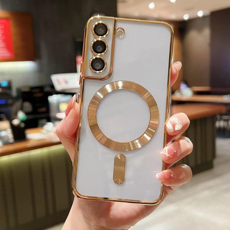For Samsung Galaxy S21 FE 5G MagSafe Electroplating TPU Phone Case(Gold) - Galaxy Phone Cases by PMC TechLife | Online Shopping South Africa | PMC TechLife