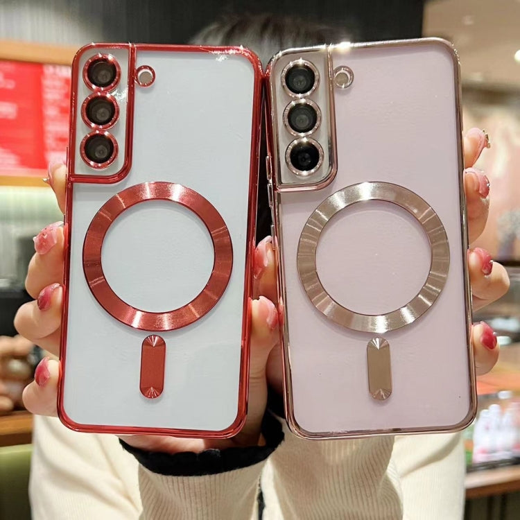 For Samsung Galaxy S23 5G MagSafe Electroplating TPU Phone Case(Rose  Gold) - Galaxy S23 5G Cases by PMC TechLife | Online Shopping South Africa | PMC TechLife