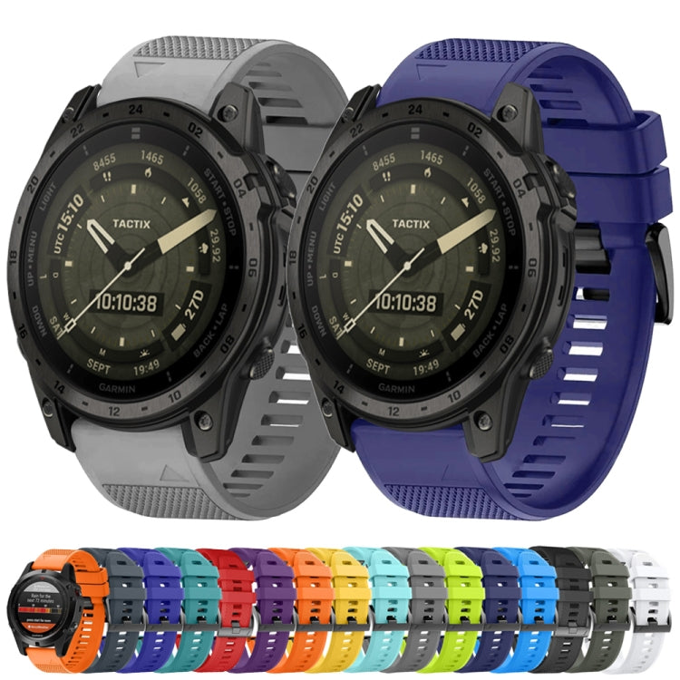 Compatible with Garmin Tactix 7 Pro 26mm Quick Release Silicone Watch Band(Purple) - free shipping - PMC TechLife - Order now!