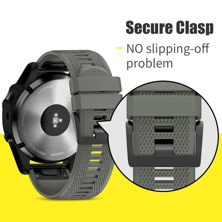 Compatible with Garmin Enduro 2 26mm Quick Release Silicone Watch Band(Grey) - free shipping - PMC TechLife - Order now!