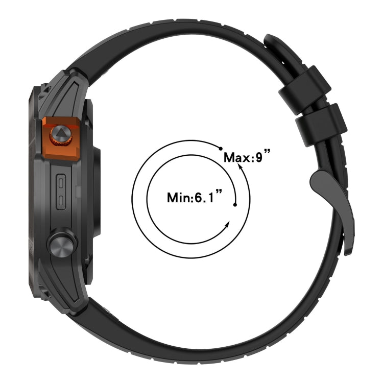 Compatible with Garmin Quatix 7 22mm Quick Release Silicone Watch Band(Red) - Watch Bands by PMC TechLife | Online Shopping South Africa | PMC TechLife | Buy Now Pay Later Mobicred