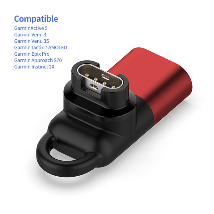 JUNSUNMAY For Garmin Venu 3 / Venu 3S Smart Watch Charging Data Sync Adapter, Interface:8 Pin Port - free shipping - PMC TechLife - Order now!