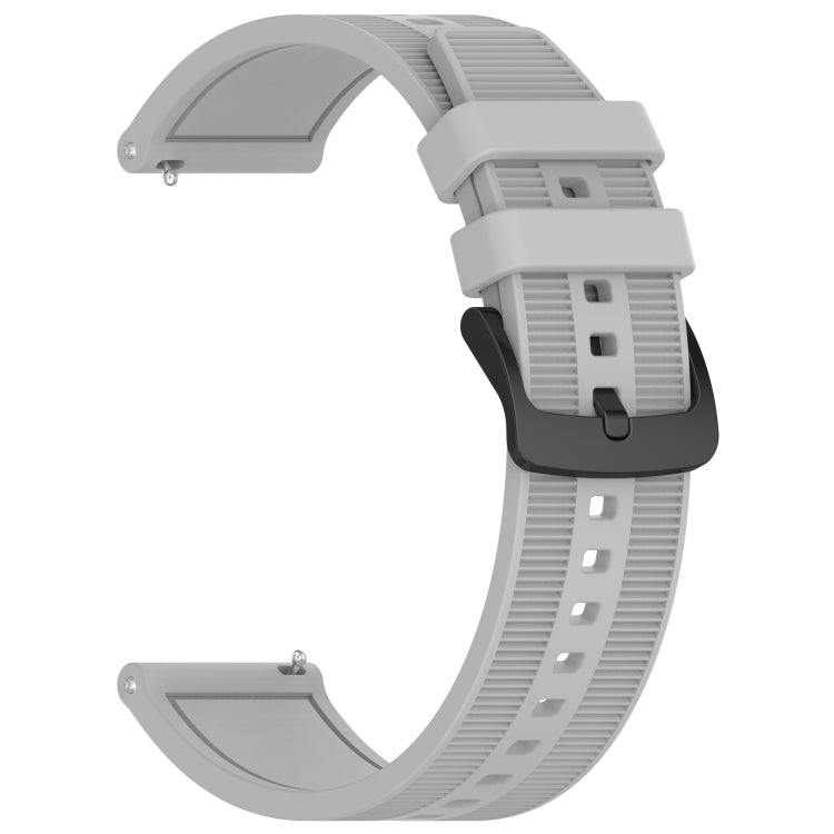 For Huawei Watch GT4 46mm 22mm Textured Silicone Solid Color Watch Band(Grey) - Watch Bands by PMC TechLife | Online Shopping South Africa | PMC TechLife