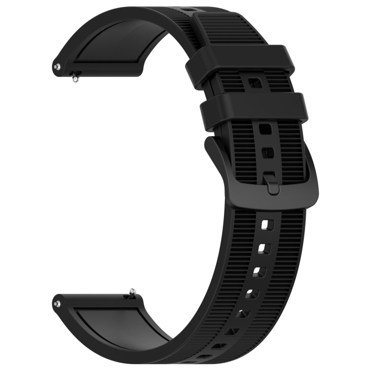 For Huawei Watch GT3 Pro 46mm 22mm Textured Silicone Solid Color Watch Band(Black) - Watch Bands by PMC TechLife | Online Shopping South Africa | PMC TechLife