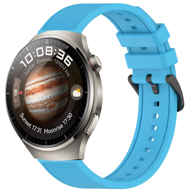 For Huawei Watch 4 22mm Textured Silicone Solid Color Watch Band(Sky Blue) - free shipping - PMC TechLife - Order now!