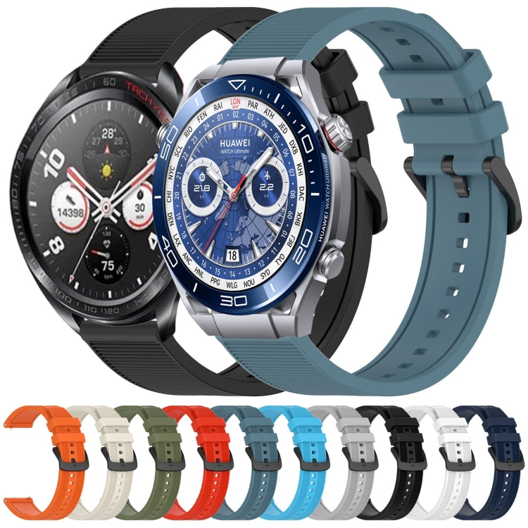 For Huawei GT2 Pro 22mm Textured Silicone Solid Color Watch Band(Rock Cyan) - Watch Bands by PMC TechLife | Online Shopping South Africa | PMC TechLife