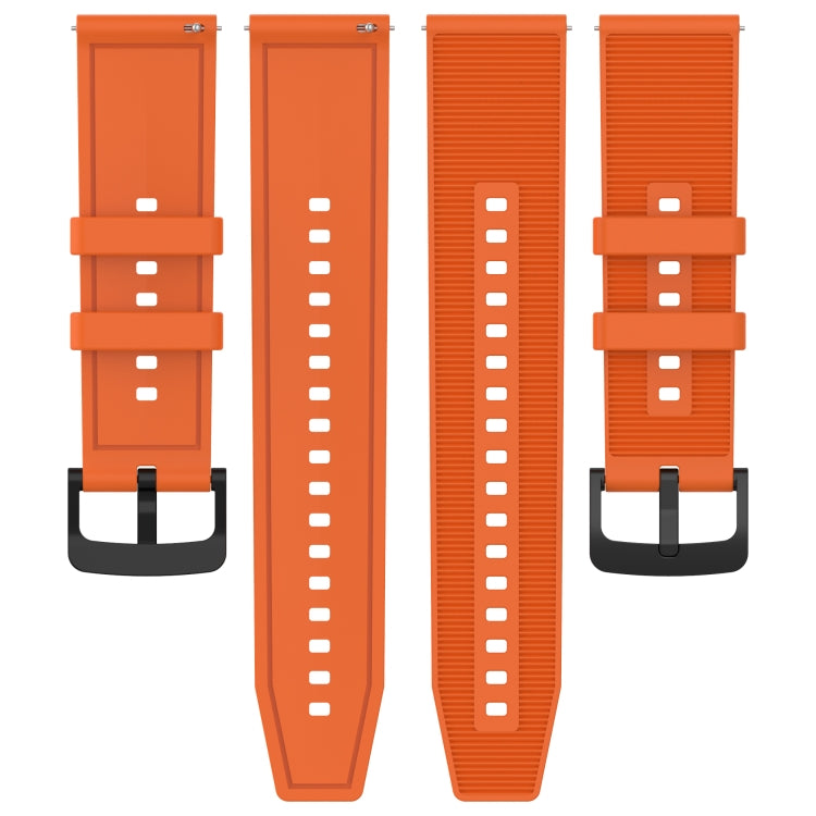 For Huawei Watch 4 Pro 22mm Textured Silicone Solid Color Watch Band(White) - Watch Bands by PMC TechLife | Online Shopping South Africa | PMC TechLife