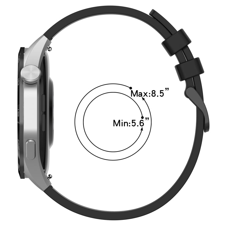 For Xiaomi MI Watch S1 Pro 22mm Textured Silicone Solid Color Watch Band(White) - Watch Bands by PMC TechLife | Online Shopping South Africa | PMC TechLife | Buy Now Pay Later Mobicred