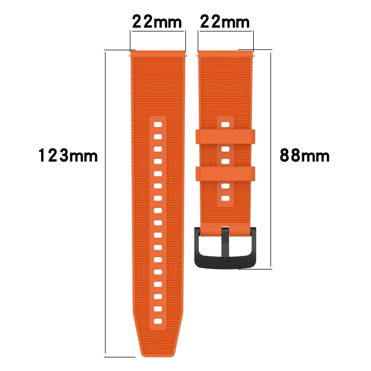 For Xiaomi Watch S2 22mm Textured Silicone Solid Color Watch Band(Grey) - Watch Bands by PMC TechLife | Online Shopping South Africa | PMC TechLife | Buy Now Pay Later Mobicred