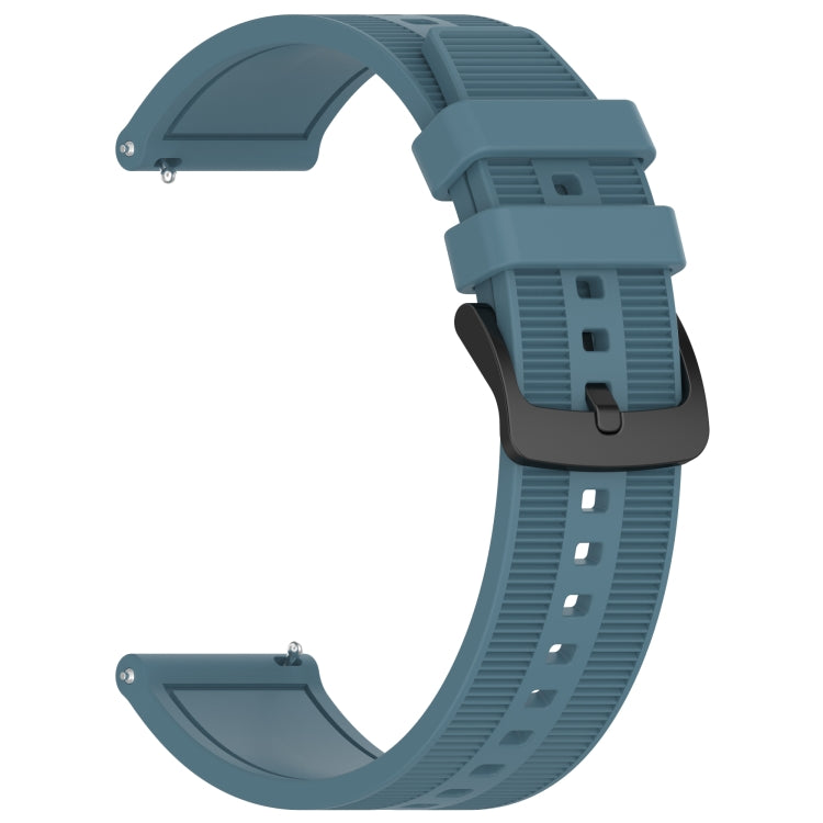 For Garmin Vivoactive 4 22mm Textured Silicone Solid Color Watch Band(Rock Cyan) - Watch Bands by PMC TechLife | Online Shopping South Africa | PMC TechLife
