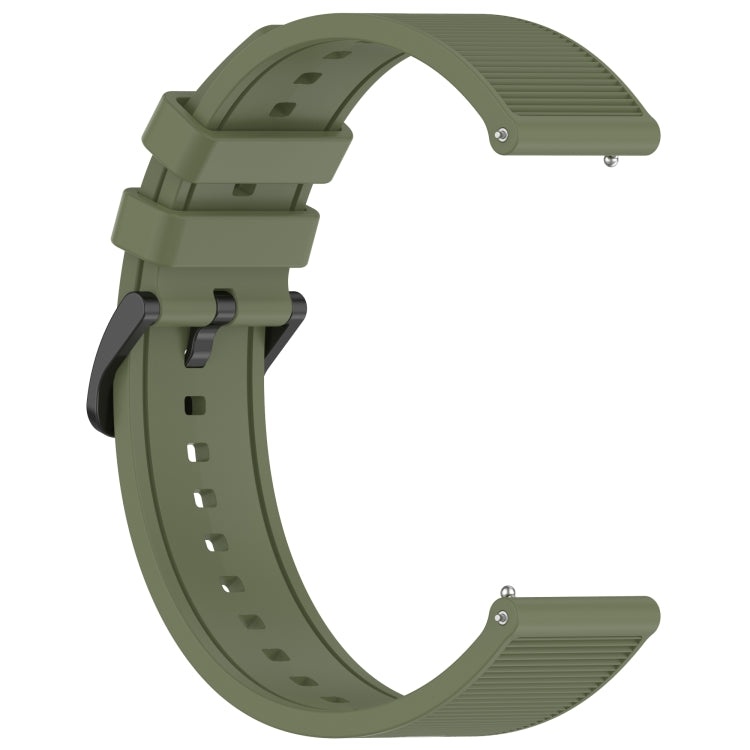 For Garmin Vivoactive 4 22mm Textured Silicone Solid Color Watch Band(Green) - Watch Bands by PMC Jewellery | Online Shopping South Africa | PMC Jewellery