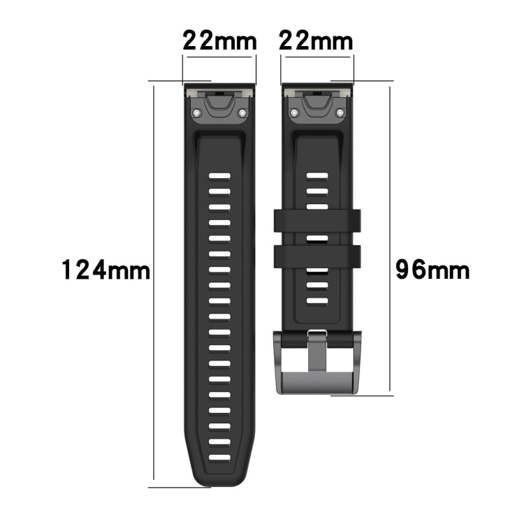 Compatible with Garmin Instinct 2 / Instinct Solid Color Black Buckle Silicone Quick Release Watch Band(Wine Red) - free shipping - PMC TechLife - Order now!