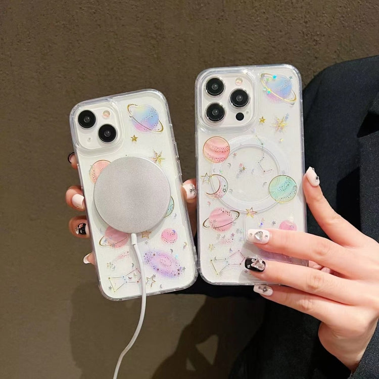 For iPhone 13 Pro Max Cosmic Star MagSafe TPU Phone Case(Transparent) - free shipping - PMC TechLife - Order now!