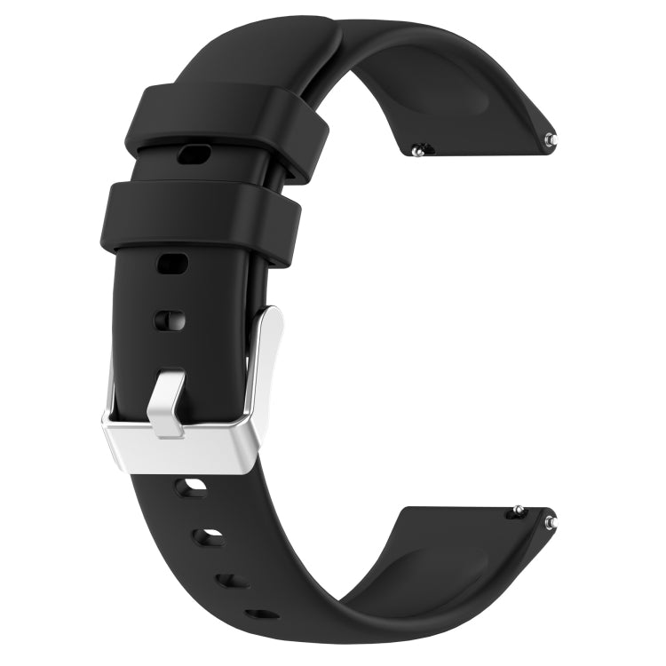 Compatible with Garmin Move Trend 20mm Smooth Solid Color Silicone Watch Band(Black) - Watch Bands by PMC TechLife | Online Shopping South Africa | PMC TechLife | Buy Now Pay Later Mobicred