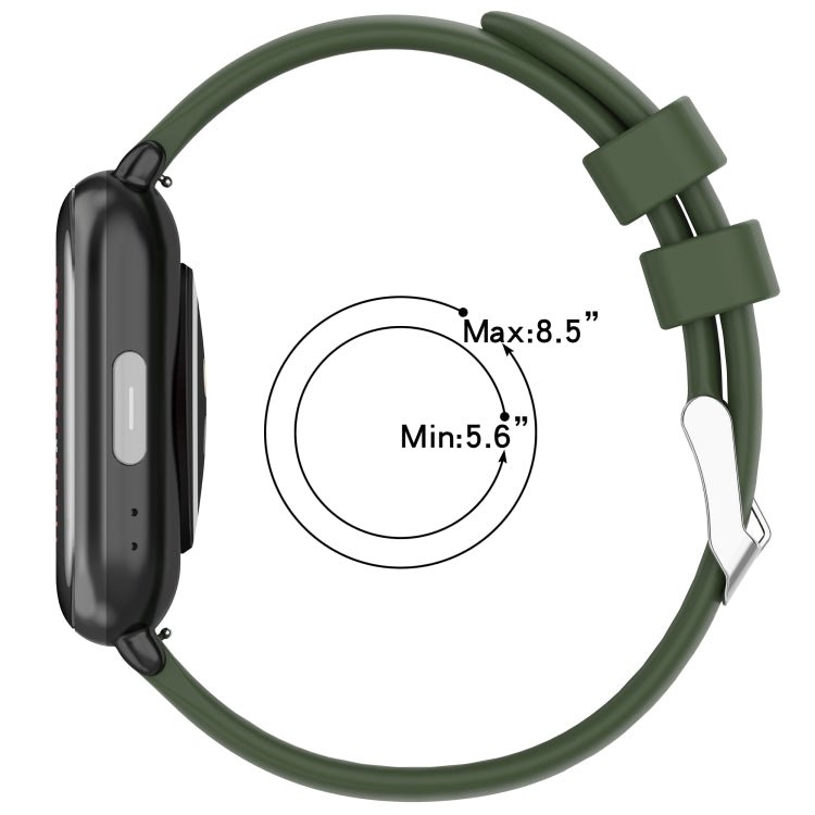 Compatible with Garmin Venu SQ 20mm Smooth Solid Color Silicone Watch Band(Grey) - Watch Bands by PMC TechLife | Online Shopping South Africa | PMC TechLife | Buy Now Pay Later Mobicred