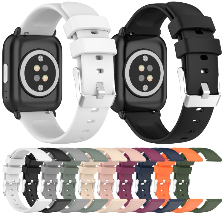 For Samsung Galaxy Watch 6 Classic 47mm 20mm Smooth Solid Color Silicone Watch Band(Midnight Blue) - free shipping - PMC TechLife - Order now!