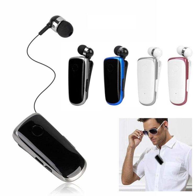 K39 Wireless Bluetooth Headset CSR DSP chip In-Ear Vibrating Alert Wear Clip Hands Free Earphone (Black) - Bluetooth Earphone by PMC TechLife | Online Shopping South Africa | PMC TechLife