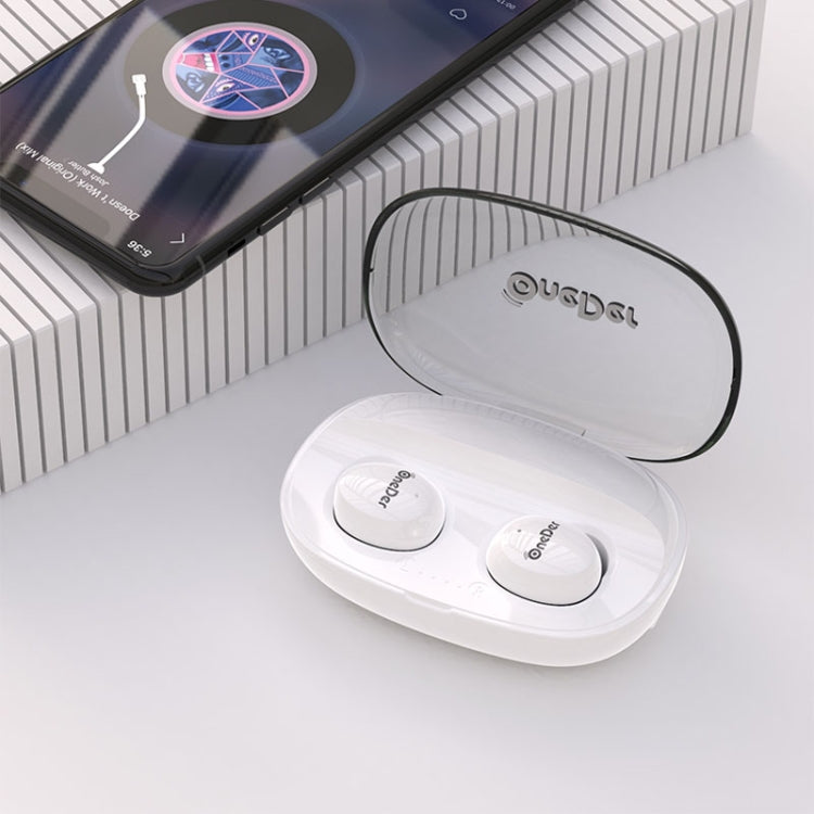 OneDer W12 Wireless Earphone with Waterproof IPX5 HD Stereo Sound TWS Bluetooth Earphone(White) - TWS Earphone by OneDer | Online Shopping South Africa | PMC Jewellery